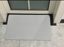 foojo 硬硅藻泥吸水地垫 浴室脚垫 卫生间吸水垫门口防滑垫60x39cm灰 实拍图