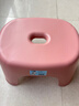 椅子奶油风家用小凳子加厚塑料凳可叠放耐用儿童凳学生寝室矮凳 樱花粉1个 实拍图