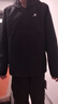 特步防泼水外套秋冬新款男夹克上衣跑步服户外骑行服双层风衣运动服 0106常规-正黑色-经典简约 L 实拍图