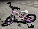 优贝（RoyalBaby）儿童自行车男女镁合金单车 月亮系列3-5岁 宇航员14寸 粉色 实拍图