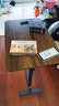 飞旺藤达床边桌可移动升降电脑桌客厅沙发可折叠书桌家用卧室学习桌写字桌 常规款-胡桃色-黑架隐藏轮【亏本冲量】 实拍图