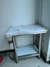 时光旧巷 不锈钢厨房操作台商用工作台不锈钢置物架桌子长方形台面灶台架 特厚台面 长70宽50高80 双层 实拍图
