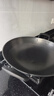 美菱（MeiLing）双耳大铁锅无涂层蜂窝纹炒锅圆底商用炒菜锅熟铁锅燃气炉专用 实拍图