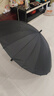 美度长柄雨伞大号加固加厚结实抗风伞男士手动长把直柄雨伞黑M5003 实拍图