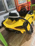 星辰皓兰博基尼儿童电动车四轮玩具可坐人小孩宝宝婴儿遥控汽车闪电SIAN 黄色四驱+遥控+摇摆+皮座+软轮 实拍图