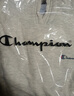 Champion冠军加绒连帽卫衣女新款休闲时尚刺绣长袖上衣 浅麻灰色  M  实拍图