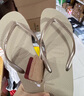 havaianas明星同款Slim细带夹脚女人字拖平底海边沙滩夏情侣拖鞋 2719-浅棕色 35-36 巴西码 实拍图