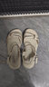达芙妮凉鞋女百搭轻便一字带女鞋平底外穿休闲鞋4622303027 米色 36  实拍图