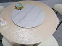尽慧餐桌 岩板餐桌椅组合现代简约圆桌带转盘意式轻奢大小户型饭桌 岩板餐桌【带转盘】 1.2m 单餐桌 实拍图