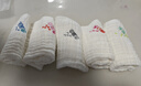 洁丽雅（Grace）A类纯棉6层纱布口水巾5条装婴儿小毛巾方巾宝宝精梳棉手绢手帕 实拍图
