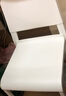 宜家（IKEA）帝奥多斯可堆叠白色餐桌椅凳子家用靠背现代简约塑料 白色*4 实拍图