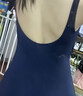 迪卡侬泳衣女连体三角抗氯游泳服显瘦大码泳装泡温泉深蓝4230018 实拍图