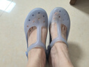 维布伦维布伦洞洞鞋女夏季防滑厚底外穿拖鞋软底平跟包头凉鞋果冻沙滩鞋 水月兰 38 正码正拍 实拍图