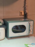美的（Midea）小滋味微波炉家用小型 复古旋钮薄荷曼波风 一级能效平板变频轻音预制菜加热M1G1 实拍图