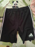 阿迪达斯短裤男夏季透气薄款宽松休闲运动梭织五分裤 黑/白 2CS-BW  L 实拍图