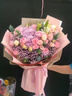 艾斯维娜鲜花速递向日葵混搭花束生日礼物全国同城配送 绣球粉玫瑰大花束 实拍图