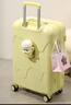 G.duck小黄鸭行李箱小型大容量拉杆旅行箱女高颜值密码登飞机箱短 雪糕箱淡鹅黄 20英寸 实拍图