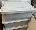 清野の木 衣物收纳箱特大号塑料整理箱36L白色 1个装 带轮 实拍图
