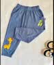 婧麒（JOYNCLEON）宝宝防蚊裤夏季薄款莫代尔男小童空调裤子女婴儿夏装灯笼裤潮 牛仔蓝 90 cm 实拍图