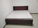 小木窝床  黑胡桃木实木床中古风主卧1.8米双人床现代简约大床婚床 床（三节床板）+椰棕床垫 1.8米 实拍图