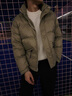 杰逊斯加厚保暖羽绒服男士冬季潮流韩版痞帅立领羽绒外套男装短款羽绒衣 A343-CF86-绿色 M 建议90-115斤 实拍图