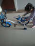 鑫旺彤自行车儿童3-6-10岁单车男女童轻便脚踏车辅助轮5岁女孩车公主车 蓝色【加宽加大坦克轮】 14寸 适合身高95-115cm 实拍图