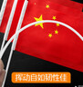 优和（UHOO）国庆手摇小国旗小红旗中国小五星红旗小旗子小旗杆 7号小国旗带杆（100面+100杆+32贴纸）6197-2 实拍图