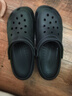 名创优品（MINISO）洞洞鞋男女夏季外穿沙滩凉鞋防滑厚底踩屎感包头凉拖鞋黑色40-41 实拍图