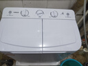 YANGZI扬子集团洗衣机半自动老式家用双桶大容量双缸洗衣机蓝光 洗脱双筒小型波轮 10公斤强劲电机-双人款 实拍图