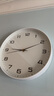 京东京造 木语系列挂钟 钟表挂墙时钟客厅2025年新款电子钟30cm可可白 实拍图