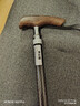 乐来福（REALLIFE）老人拐杖超轻碳素手杖四脚拐棍鸡翅木手柄碳纤维管身送礼U8FC11 实拍图