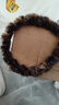 秋冬气质豹纹毛绒发箍女带齿洗脸压发头箍高颅顶防滑碎发整理发卡 豹纹毛绒发箍【深咖色】 实拍图