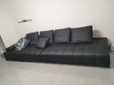 林氏家居劳伦斯真皮沙发客厅直排像素沙发大户型多用扶手意式家具PS514 沼泽黑|3.6m|生态牛皮 实拍图