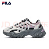 FILA斐乐女鞋休闲鞋鱼刺二代老爹鞋运动鞋增高厚底慢跑鞋SOFIA Ⅱ 黑/南极灰-BA 36.5 实拍图