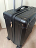 左汀小型多功能登机箱行李箱防撞抗压拉杆箱旅行箱男女学生密码箱 黑色【杯架+充电口+手机支架】 18英寸 ，可登机3天以内出行 实拍图