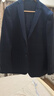 雅戈尔（YOUNGOR）单西男两粒单排扣修身版休闲西服男西服外套羊毛混纺舒适易打理 VXXX215103FLY藏青 L 175/96A 实拍图