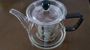 禾艾苏（heisou）高硼硅耐热玻璃茶壶家用过滤绿柄泡茶壶茶具套装加厚花茶壶490ml 清心泡茶壶490ml 实拍图