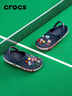 卡骆驰（CROCS）洞洞鞋贝雅卡骆班轻便耐磨一脚蹬休闲鞋|205089 深蓝/辣椒红-4CC 40 (250mm) 实拍图