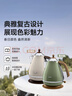 德龙（Delonghi）电热水壶 家用复古304不锈钢烧水电水壶 防干烧大功率1.7L煮水壶 KBO2001.VGR 橄榄绿 实拍图