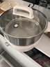 九阳（Joyoung）0涂层秒涮电火锅火锅专用锅电锅家用4-8人不粘分体式可拆洗多功能电蒸锅不锈钢电煮锅6L火锅锅GN64 实拍图