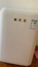 哈士奇圆弧复古冰箱冷冻冷藏单门宿舍家用小冰箱节能低噪 BC-130RDC 冰冻白 实拍图