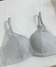 芬狄诗（fandecie）【贴贴杯】内衣女小胸不空杯微聚拢无钢圈舒适收副乳文胸FBW0042 经典款-灰绿色GYG 75B 实拍图