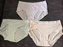三枪（THREEGUN）[3条装】兰精莫代尔内裤女士冰丝抗菌透气中腰三角裤 T40009B(风信紫+樱落粉+云水蓝) 2XL 实拍图