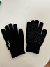 卡尔美（KELME）骑行手套男毛线手套冬季保暖手套防寒触屏手套跑步运动训练 黑色  实拍图