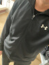 安德玛（Under Armour）外套男春秋款 24春季跑步健身训练运动服梭织防泼水连帽夹克男 【防泼水面料】【拉链口袋】黑色 XL/180【建议体重：150-170斤】 实拍图