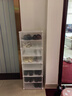 蔻丝（ColesHome）鞋柜家用门口进门一体靠墙极窄小鞋架子简易多层宿舍租房门外走廊 1列8层-白色 实拍图