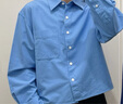 优衣库女装/男女同款牛津纺箱型衬衫/衬衣合作款25秋冬新款479974 479974/64湖蓝色 XL 实拍图