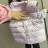 波司登（BOSIDENG）25新款轻薄羽绒服男女儿童5A抗菌90绒百搭休闲内搭短款经典马甲 【推荐】雪宝乐园紫9CN8囤货拍大 110 /56 约 100-110cm 18kg 实拍图