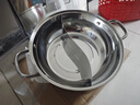 爱仕达（ASD） 火锅304不锈钢火锅家用厨房汤锅涮锅一锅多用燃气明火电磁炉通用 鸳鸯火锅 28cm 实拍图
