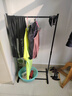 欧润哲晾衣架落地晒衣阳台室内卧室晾衣杆固定挂衣架置物单杆黑色60cm 实拍图